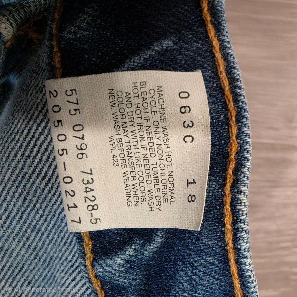 Vintage‎ Levis 505 Orange Tab Jeans Mens 38x30 Made in USA Straight Leg Denim